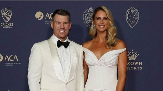 Warner's wife Candice takes a jibe at Johnson after opener hits 164 vs Pakistan