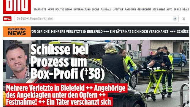 Germania, spari davanti al tribunale di Bielefeld: diversi feriti