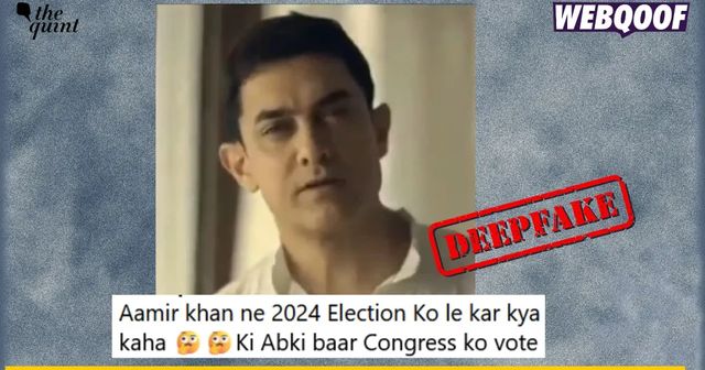 Deepfake video of Aamir Khan promoting a political party goes viral