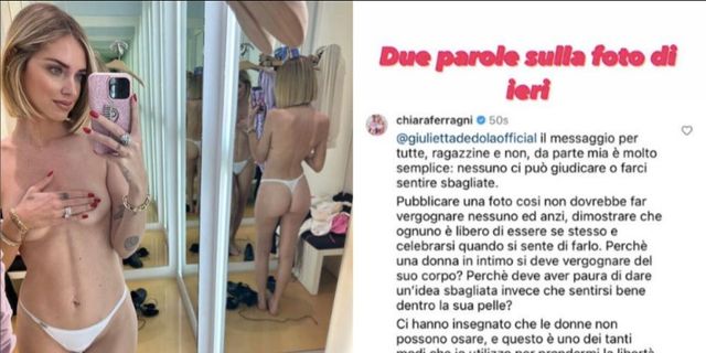 Chiara Ferragni ha risposto alla campionessa 11enne sulla foto nuda