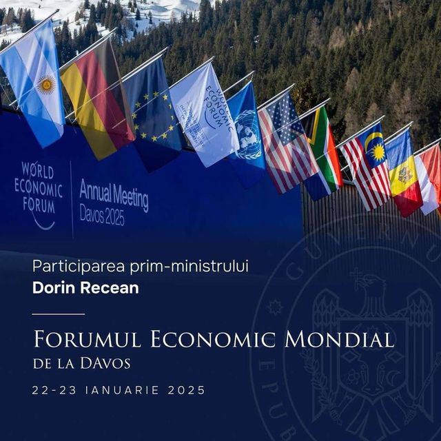 Republica Moldova va fi reprezentată de prim-ministrul Dorin Recean la Forumul Economic de la Davos