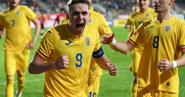 România U21 s-a impus cu 6-2 în fața reprezentativei similare a Muntenegrului