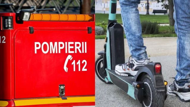 Incendiu provocat de o trotinetă electrică într-un bloc de 10 etaje din Timișoara