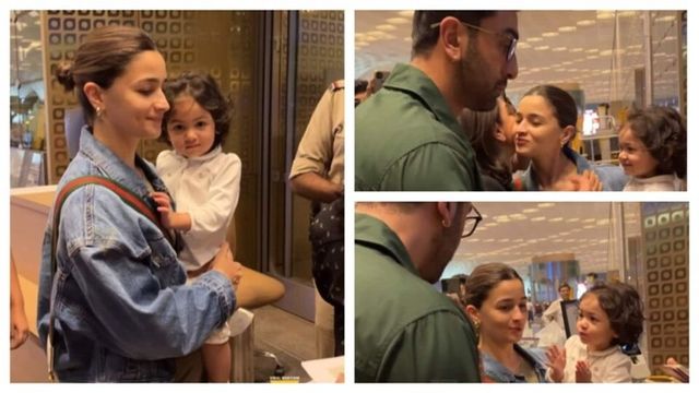 Raha’s cute interaction with dadi Neetu Kapoor caught on camera in adorable airport video with Ranbir Kapoor, Alia Bhatt