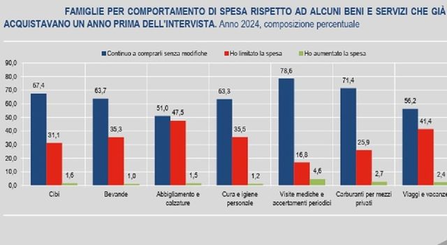 Una famiglia su tre costretta a tagliare la spesa alimentare nel 2024