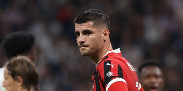 Morata salta Cagliari-Milan: trauma cranico dopo uno scontro con Pavlovic in allenamento