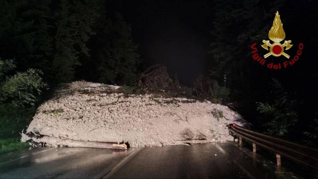 Nuova frana nel Cadore, difficile l'accesso a Cortina