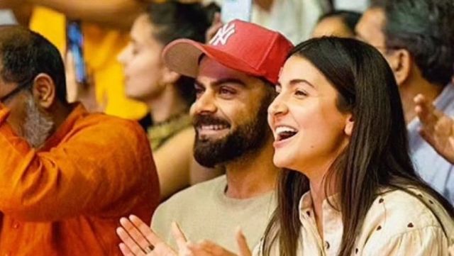 Watch: Virat, Anushka attend Krishna Das kirtan