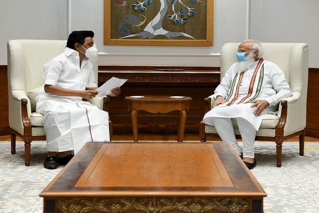 Tamil Nadu Chief Minister MK Stalin Meets PM Narendra Modi In Delhi