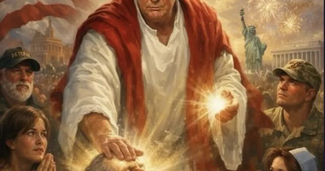 Trump su Truth pubblica una sua immagine rappresentato da Gesù