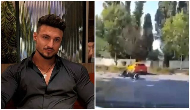 Primele imagini de la accidentul lui Andrei Bordeianu. Influencerul a fost aruncat în aer de pe motocicletă