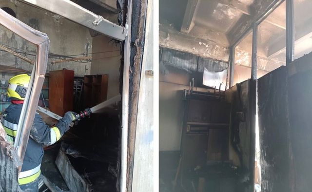 Incendiu într-un atelier din Chișinău: un angajat a ajuns la spital după ce a încercat să stingă focul