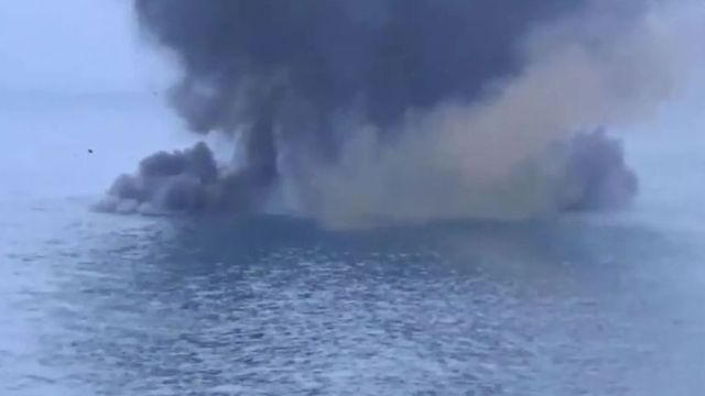 Украински дронове удариха руски танкер в Черно море