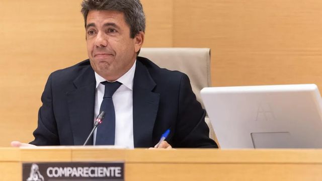 El PSPV se querella contra Mazón por falso testimonio sobre la dana en el Congreso