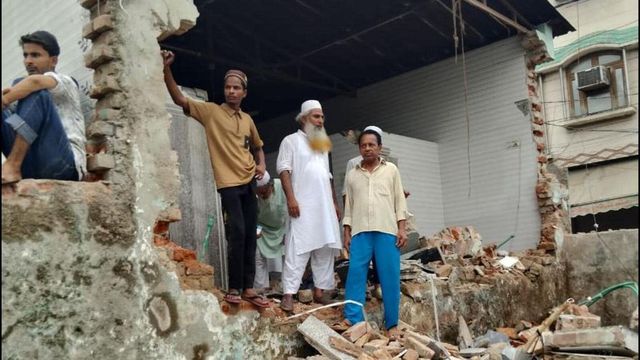 Protests in Delhi's Mangolpuri over mosque demolition