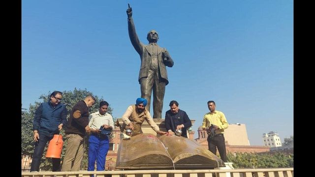 Ambedkar statue vandalism in Amritsar triggers outrage