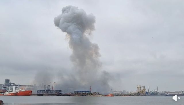 Alertă în Portul Constanța după o explozie. Primele informații indică o dronă marină