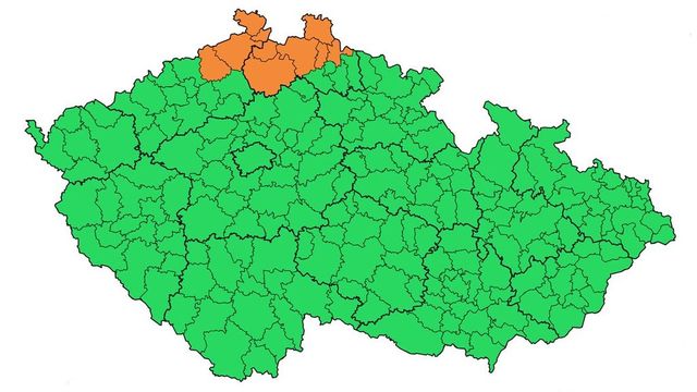 Meteorologové varují před silnou bouřkou na severu Čech