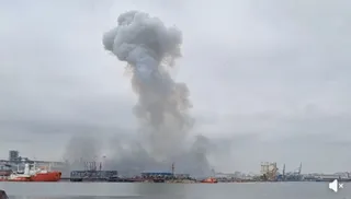 Alertă în Portul Constanța după o explozie. Primele informații indică o dronă marină