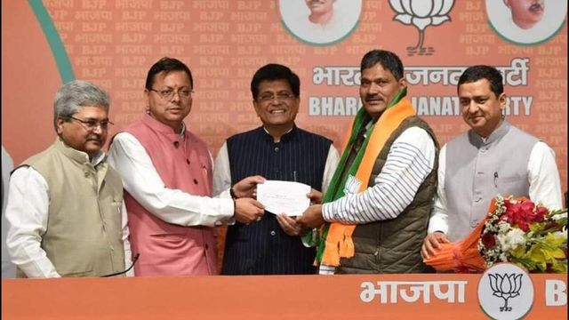 Badrinath Congress MLA joins BJP