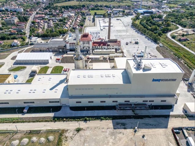 Knauf Insulation a început producția de vată minerală din sticlă în noua fabrică, de 140 milioane de euro