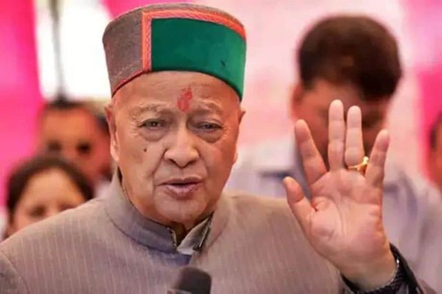 Former Himachal Chief Minister Virbhadra Singh Again Tests Covid Positive