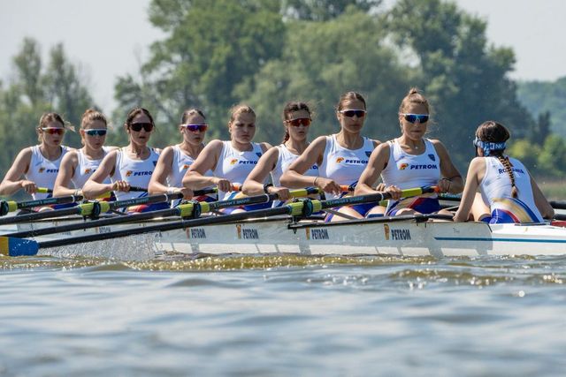 Șapte medalii, dintre care două de aur, pentru canotorii români la Campionatele Europene de juniori