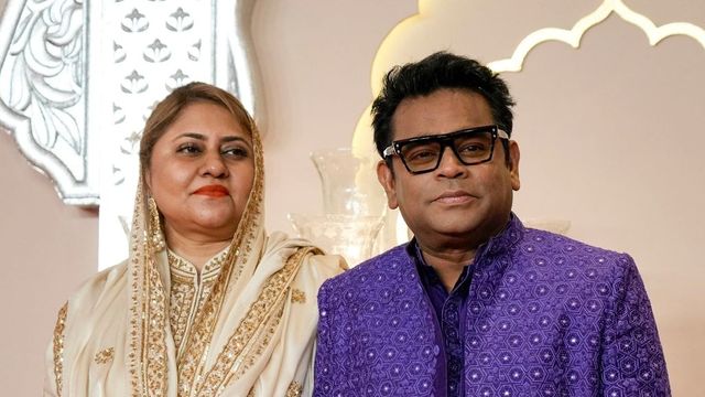 AR Rahman looks sad in first appearance after announcing divorce with ex-wife Saira Banu, watch viral video