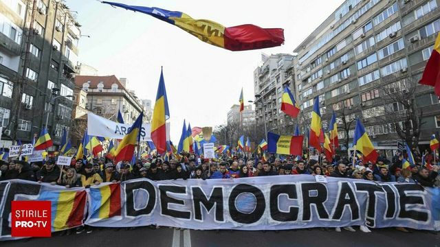 Proteste AUR în fața prefecturilor din țară și în centrul Capitalei