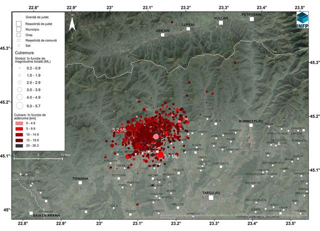Cutremur cu magnitudinea de 4,1, în Gorj
