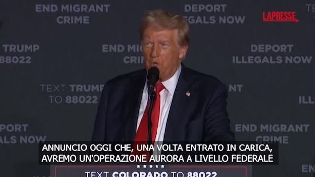 Usa, Trump annuncia operazione Aurora per deportare i migranti