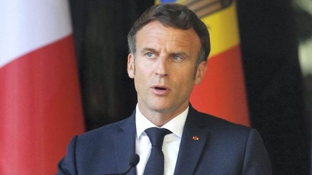 Explosions rock Damascus as French President Macron visits Syria