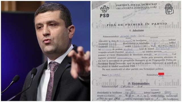 Trecutul „roșu” al ministrului Apărării: Documentul care arată că Radu Miruță a fost membru PSD încă din studenție