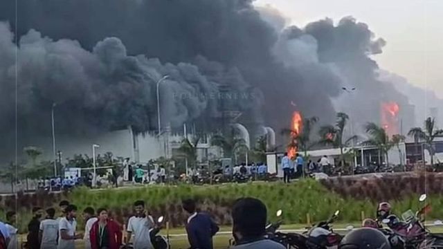 Massive fire breaks out at Tata manufacturing unit in Tamil Nadu