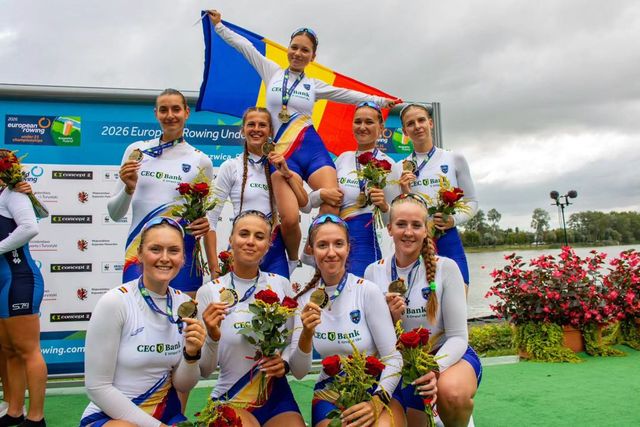 Opt bărci tricolore sunt în finalele pentru medalii la Campionatele Europene de canotaj tineret