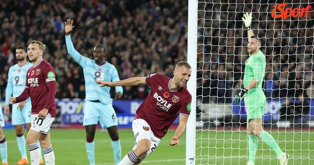 Souček vyrovnal český střelecký rekord Bergera a nasměroval West Ham ke třem bodům