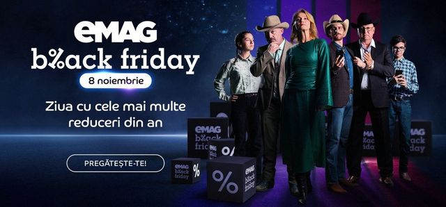 eMAG de Black Friday 2024: În primele 30 de minute de la start, clienții au plasat comenzi de 220 milioane lei