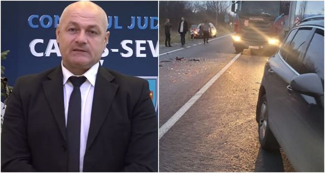 Romeo Dunca, președintele CJ Caraș Severin, implicat într-un accident: M-au testat și pentru alcool, dar miroseam doar a cârnați
