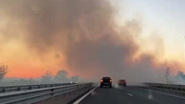 Потушен е пожарът при 97 км на автоматистрала ”Тракия”