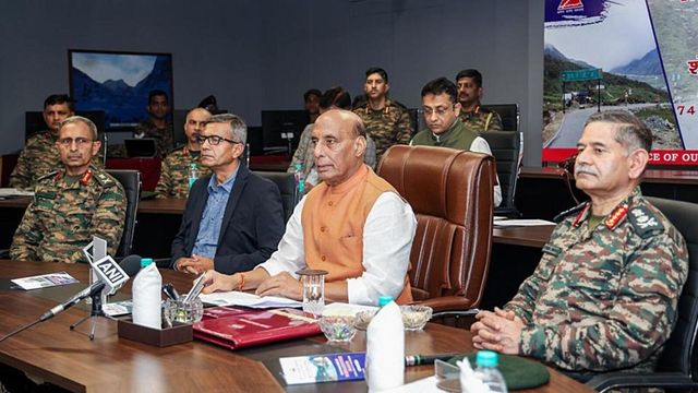 Defence minister Rajnath Singh inaugurates 75 BRO projects in forward areas