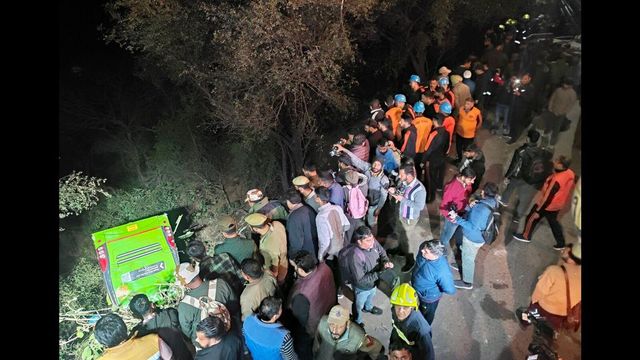 Driver killed, 17 injured as bus carrying pilgrims falls into gorge near Jammu