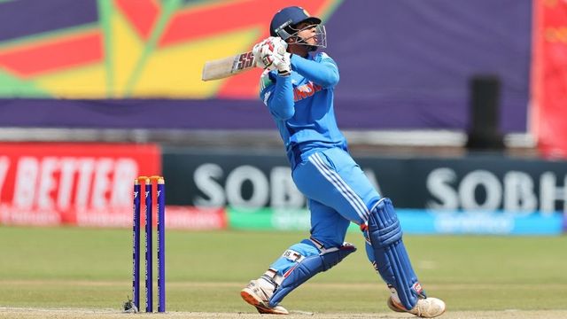 Aaron George's 115 helps India chase a record 311 vs Afghanistan to reach final