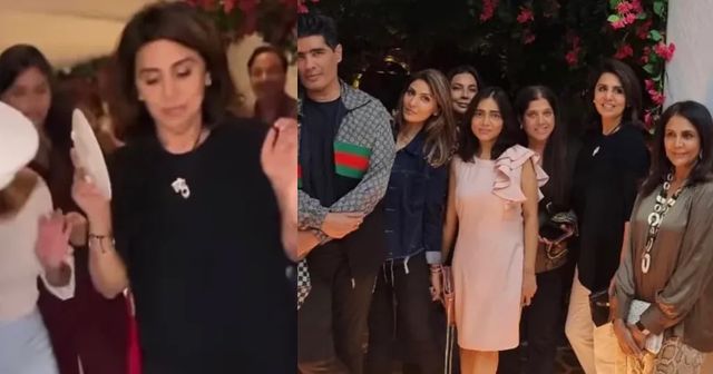 Neetu Kapoor’s party with Riddhima Kapoor and Manish Malhotra included plate smashing, dancing, watch video