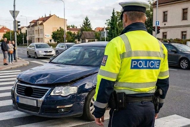 Řidič auta srazil v Ústí nad Labem chodkyni, svědci ho vytáhli z vozu a zbili
