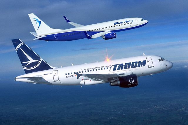 Blue Air și Tarom au semnat două parteneriate, în caz de întârzieri și de eliminare a unor formalități