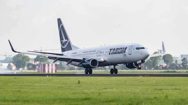 Aeronavă Tarom reținută temporar la sol, la Amsterdam