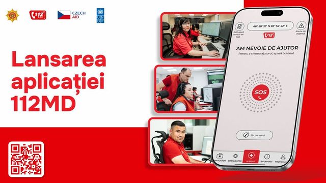 În Republica Moldova a fost lansată aplicația 112MD pentru intervenții rapide în situații de urgență
