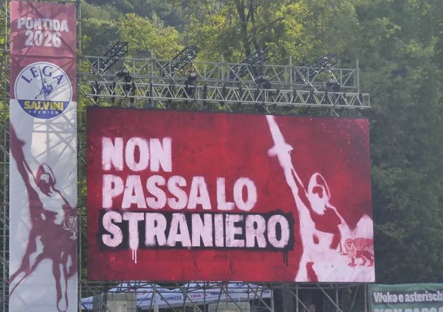 Salvini a Pontida, la Lega vince solo se è forte e unita, da Nord a Sud