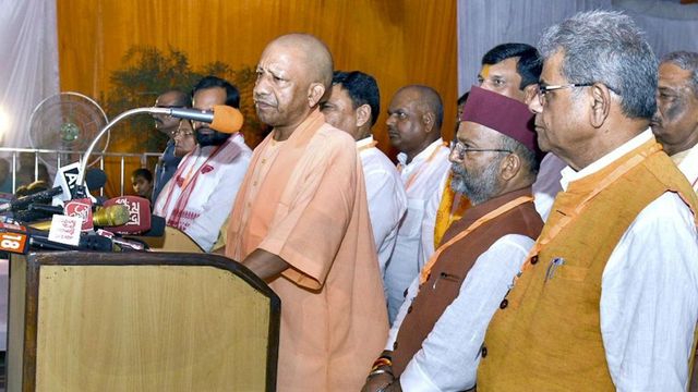 Bahraich wolf attacks: Adityanath conducts aerial survey of Mahsi, meets affected families