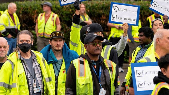 Boeing factory workers on strike after rejecting contract offer